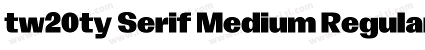 tw20ty Serif Medium Regular字体转换